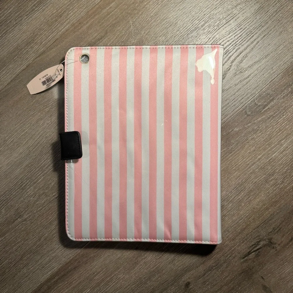Victoria's Secret Pink and White Striped tablet Case
